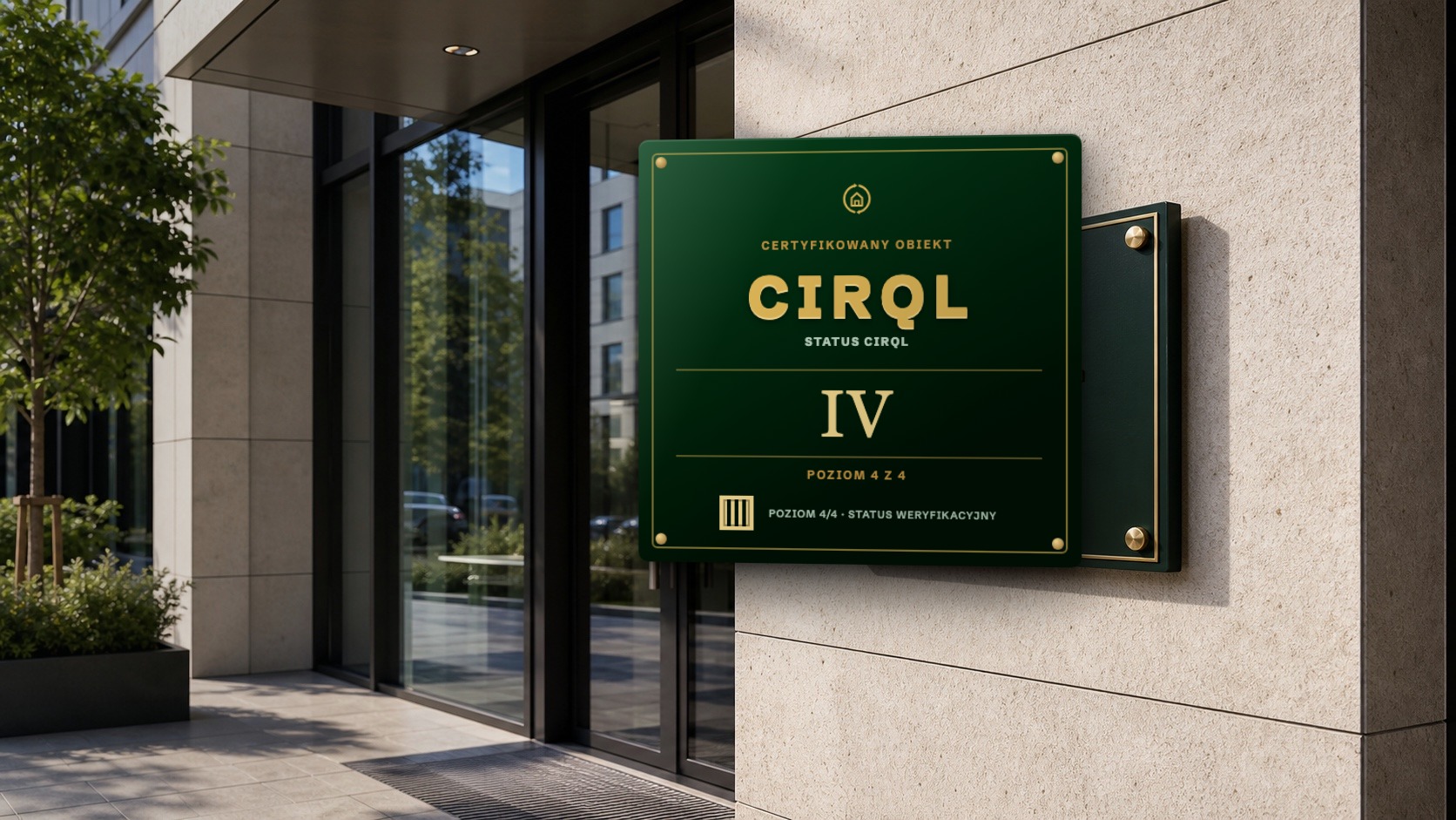 Wizualizacja tablicy CIRQL na elewacji